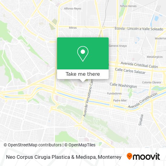 Mapa de Neo Corpus Cirugia Plastica & Medispa