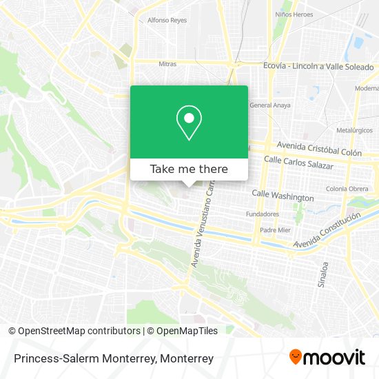 Princess-Salerm Monterrey map