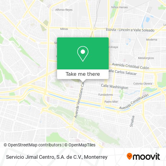 Servicio Jimal Centro, S.A. de C.V. map