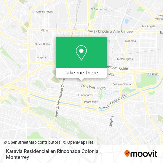 Mapa de Katavia Residencial en Rinconada Colonial