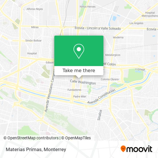 Mapa de Materias Primas