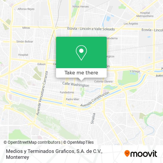 Mapa de Medios y Terminados Graficos, S.A. de C.V.