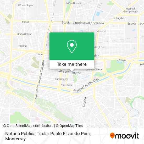 Notaria Publica Titular Pablo Elizondo Paez map