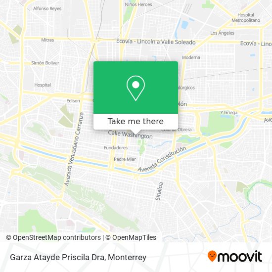 Mapa de Garza Atayde Priscila Dra