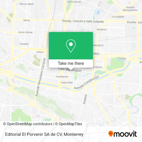 Editorial El Porvenir SA de CV map
