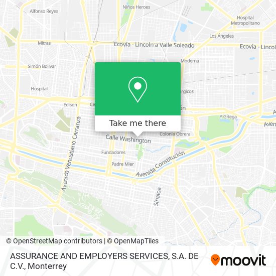 ASSURANCE AND EMPLOYERS SERVICES, S.A. DE C.V. map