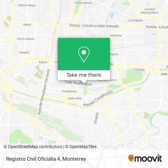 Mapa de Registro Civil Oficialia 4