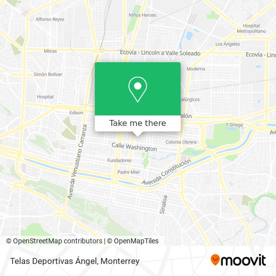 Mapa de Telas Deportivas Ángel