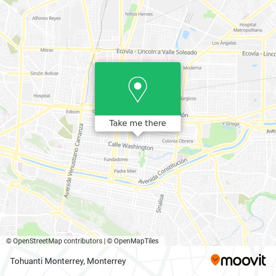 Mapa de Tohuanti Monterrey