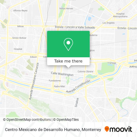 Centro Mexicano de Desarrollo Humano map