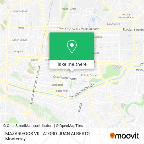 Mapa de MAZARIEGOS VILLATORO, JUAN ALBERTO