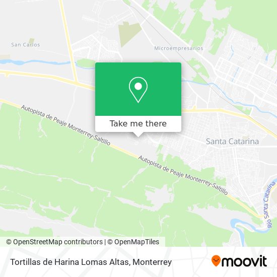 Tortillas de Harina Lomas Altas map