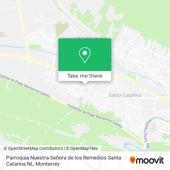 Parroquia Nuestra Señora de los Remedios Santa Catarina NL map