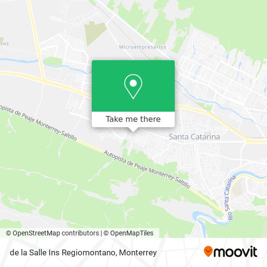 de la Salle Ins Regiomontano map