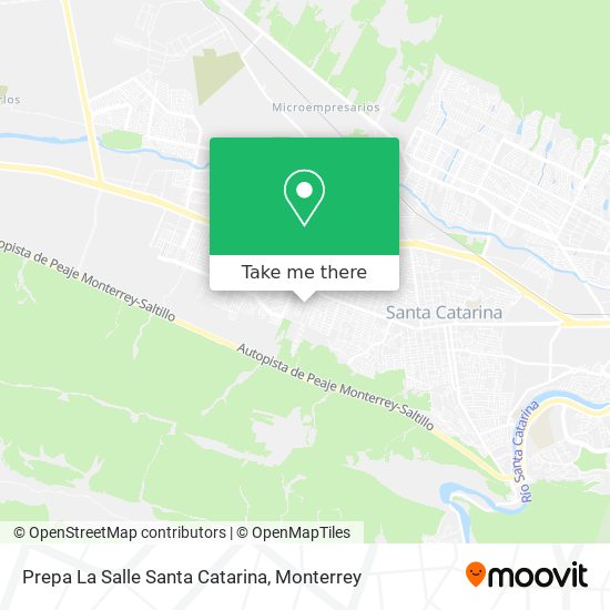 Prepa La Salle Santa Catarina map