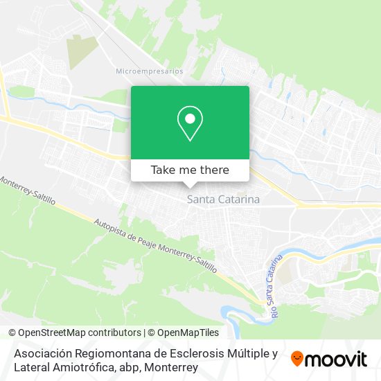 Asociación Regiomontana de Esclerosis Múltiple y Lateral Amiotrófica, abp map
