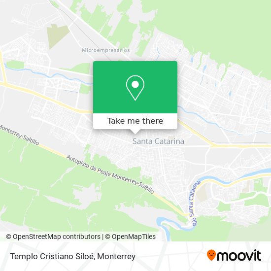 Mapa de Templo Cristiano Siloé