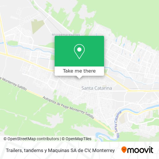 Trailers, tandems y Maquinas SA de CV map