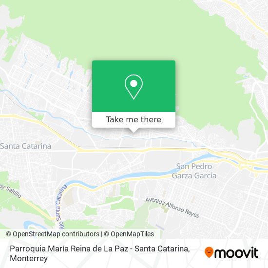 Mapa de Parroquia María Reina de La Paz - Santa Catarina
