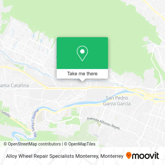 Alloy Wheel Repair Specialists Monterrey map