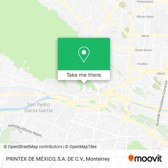 PRINTEK DE MÉXICO, S.A. DE C.V. map