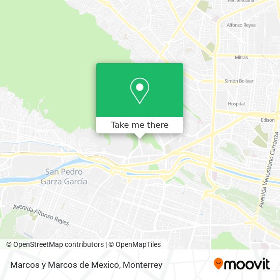 Marcos y Marcos de Mexico map
