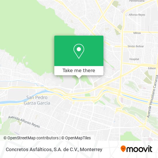 Mapa de Concretos Asfálticos, S.A. de C.V.
