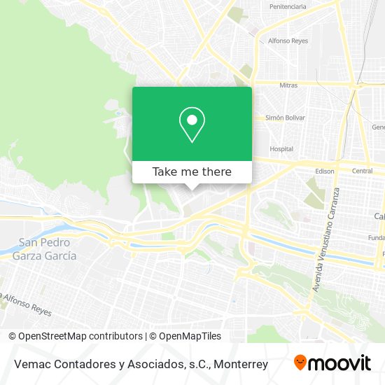 Vemac Contadores y Asociados, s.C. map