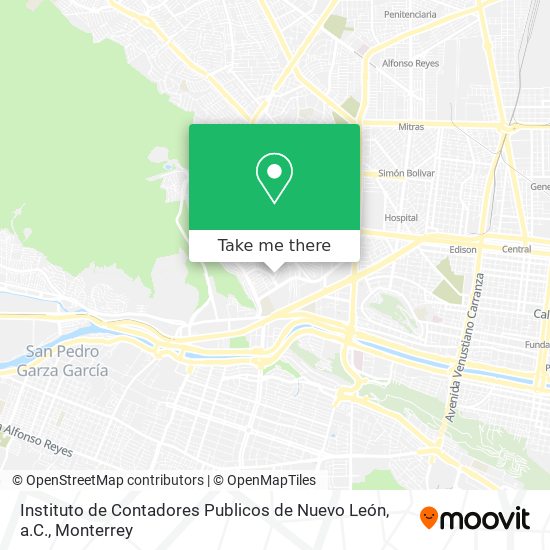 Instituto de Contadores Publicos de Nuevo León, a.C. map