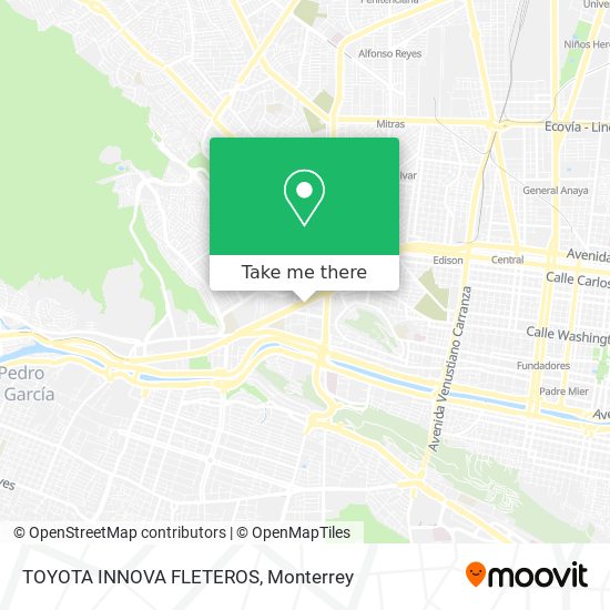 TOYOTA INNOVA FLETEROS map