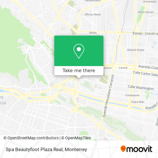 Mapa de Spa Beautyfoot Plaza Real