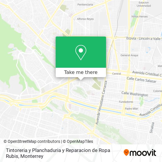 Tintoreria y Planchaduria y Reparacion de Ropa Rubis map
