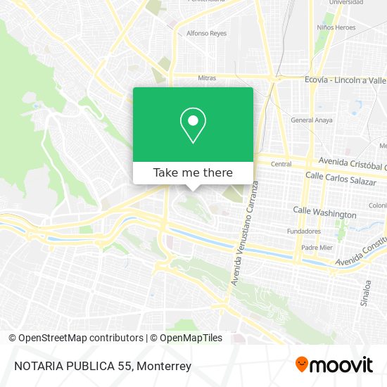 Mapa de NOTARIA PUBLICA 55