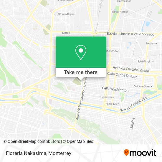 Mapa de Floreria Nakasima