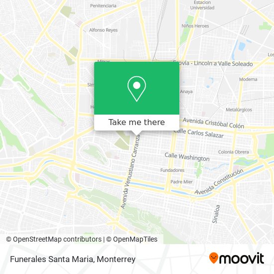 Mapa de Funerales Santa Maria