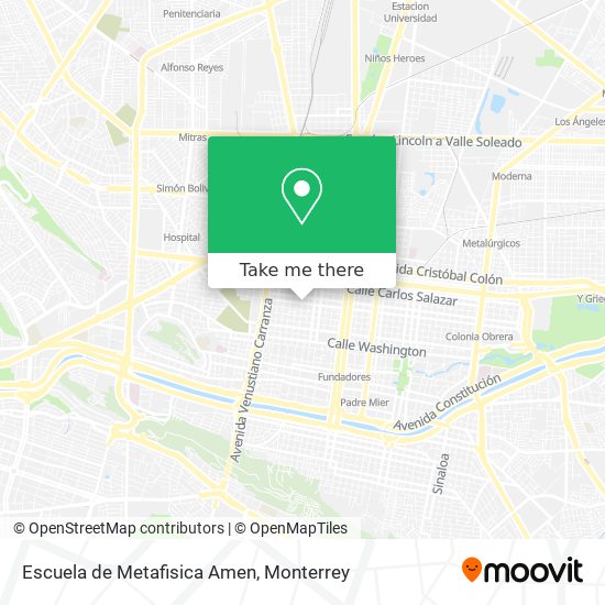 Escuela de Metafisica Amen map