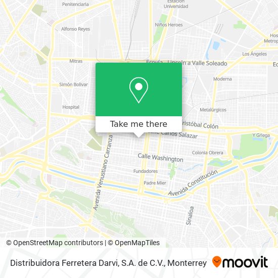 Mapa de Distribuidora Ferretera Darvi, S.A. de C.V.