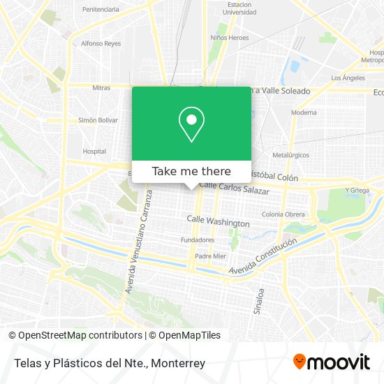 Telas y Plásticos del Nte. map