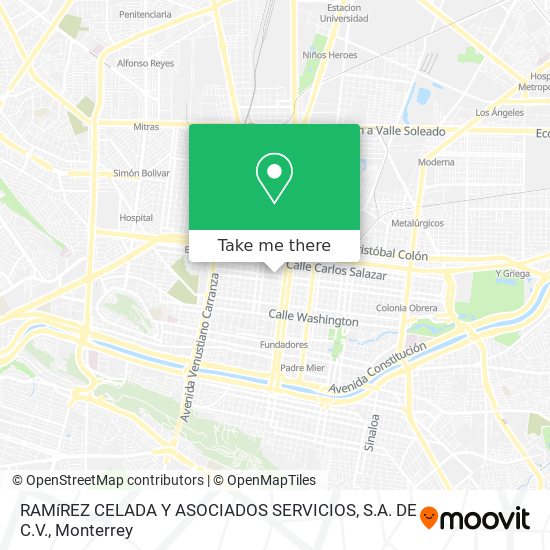 RAMíREZ CELADA Y ASOCIADOS SERVICIOS, S.A. DE C.V. map