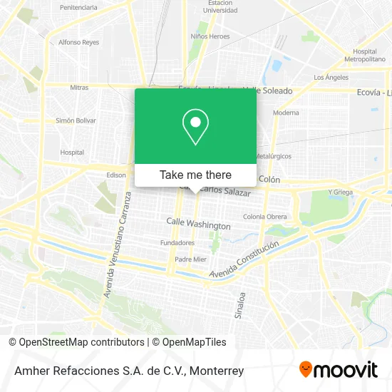 Amher Refacciones S.A. de C.V. map