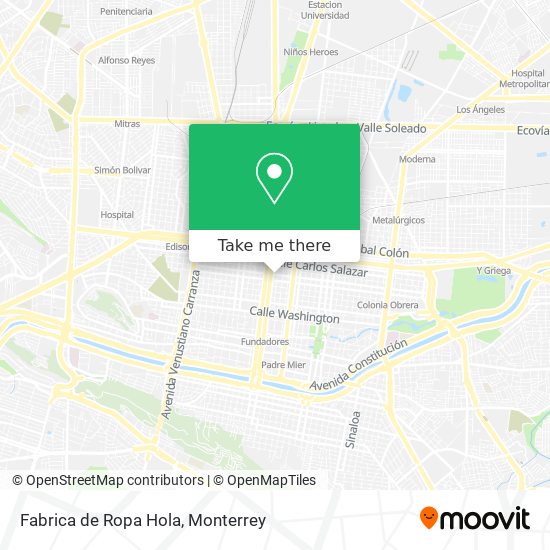 Mapa de Fabrica de Ropa Hola