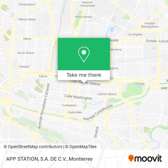 Mapa de APP STATION, S.A. DE C.V.