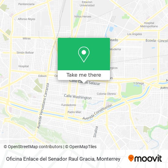 Oficina Enlace del Senador Raul Gracia map