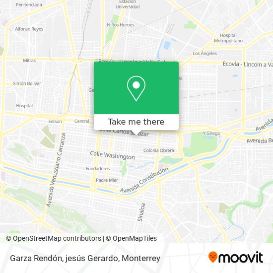 Mapa de Garza Rendón, jesús Gerardo