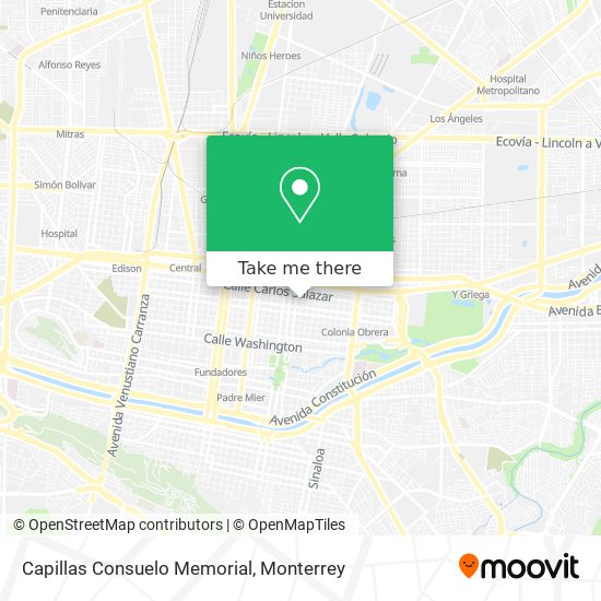 Capillas Consuelo Memorial map
