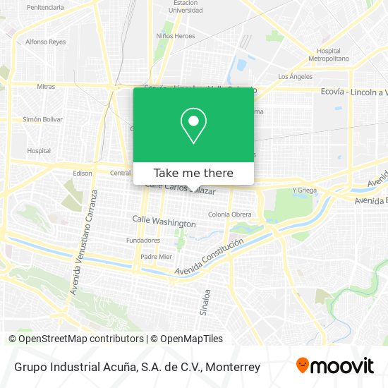 Grupo Industrial Acuña, S.A. de C.V. map