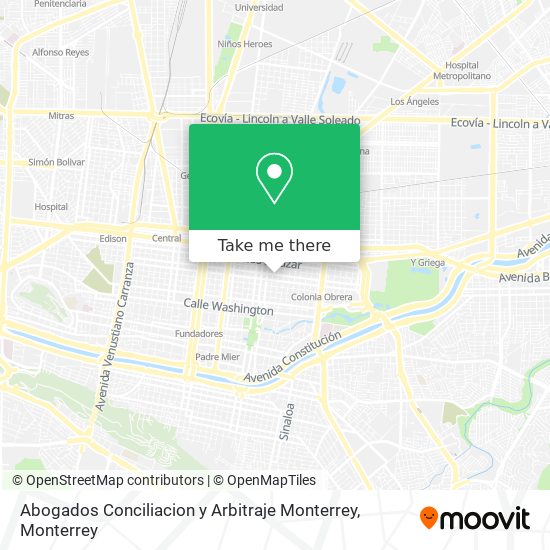 Abogados Conciliacion y Arbitraje Monterrey map