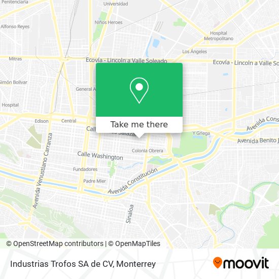 Mapa de Industrias Trofos SA de CV