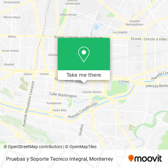 Pruebas y Soporte Tecnico Integral map