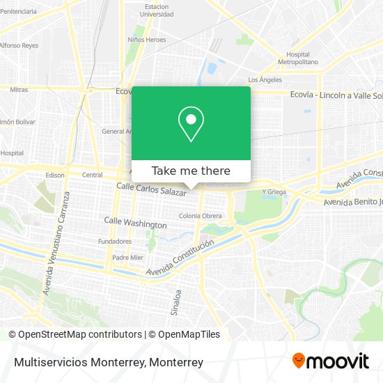 Multiservicios Monterrey map